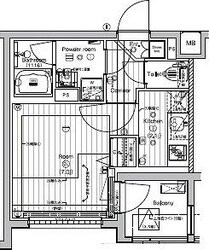 PREMIUMCUBE新宿中井の物件間取画像